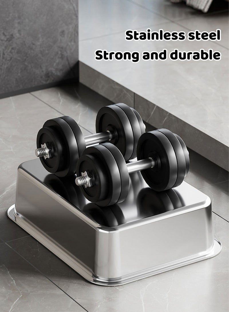 Kidle Stainless Steel Cat Litter Box Cat Metal Tray Anti Splashing and Easy Clean - Image 2